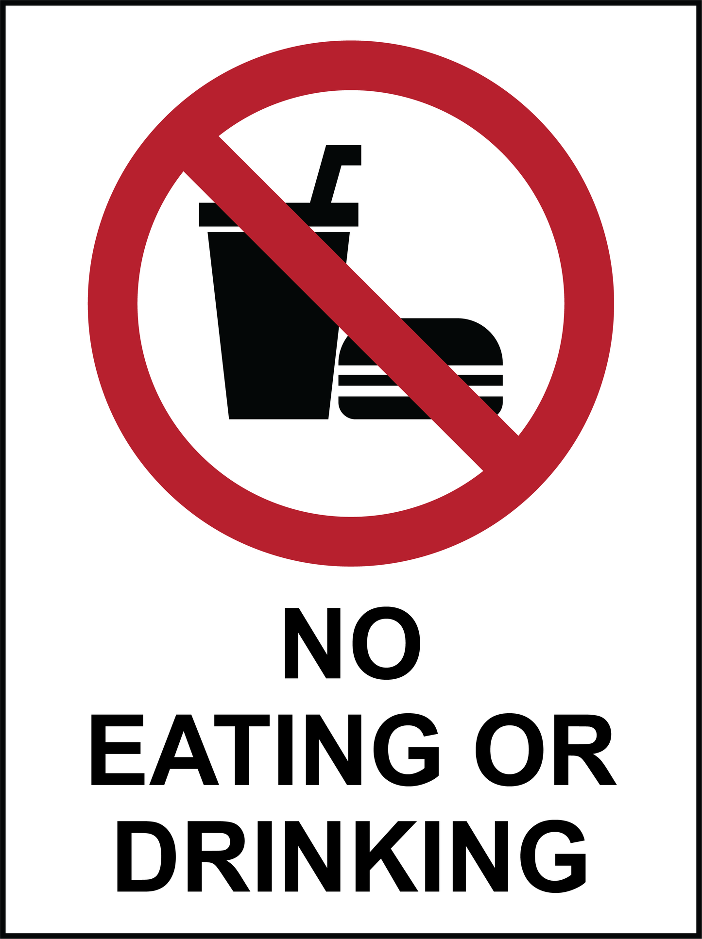 Prohibition - No Eating Or Drinking