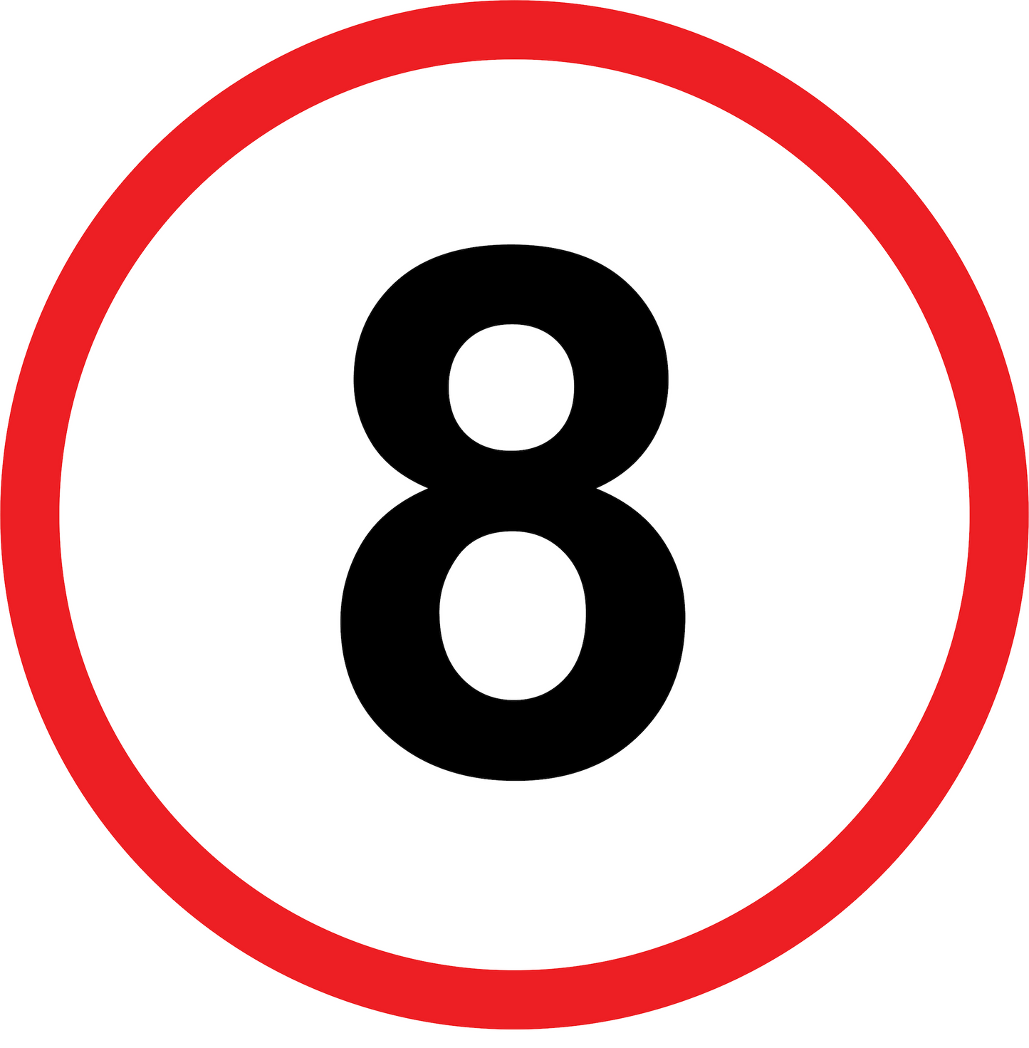 Speed Limit Number Only - 450x600mm