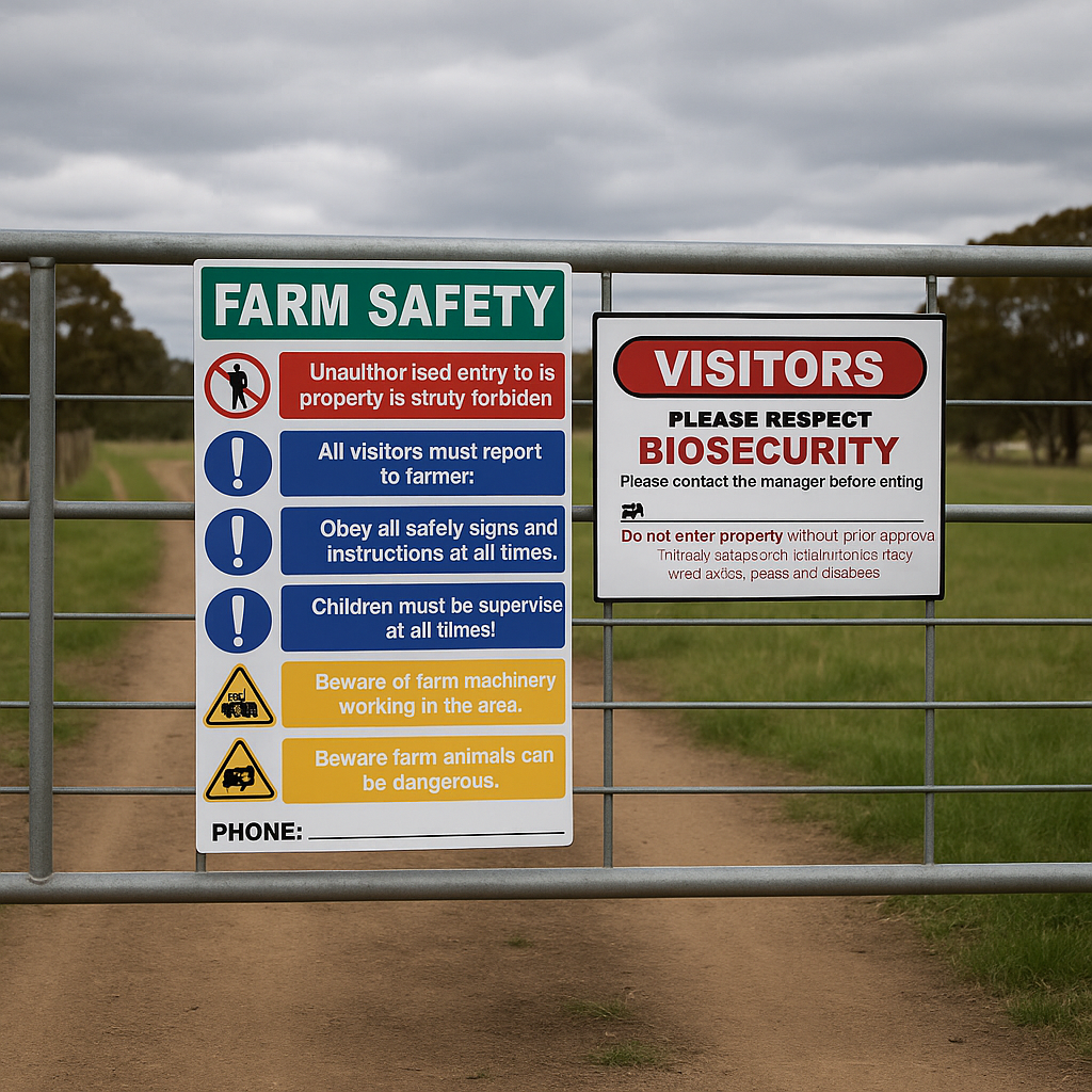 Jones Farm Sign Farm Safety Signs