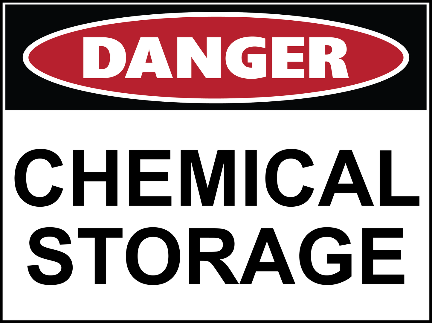 Danger - Chemical Storage