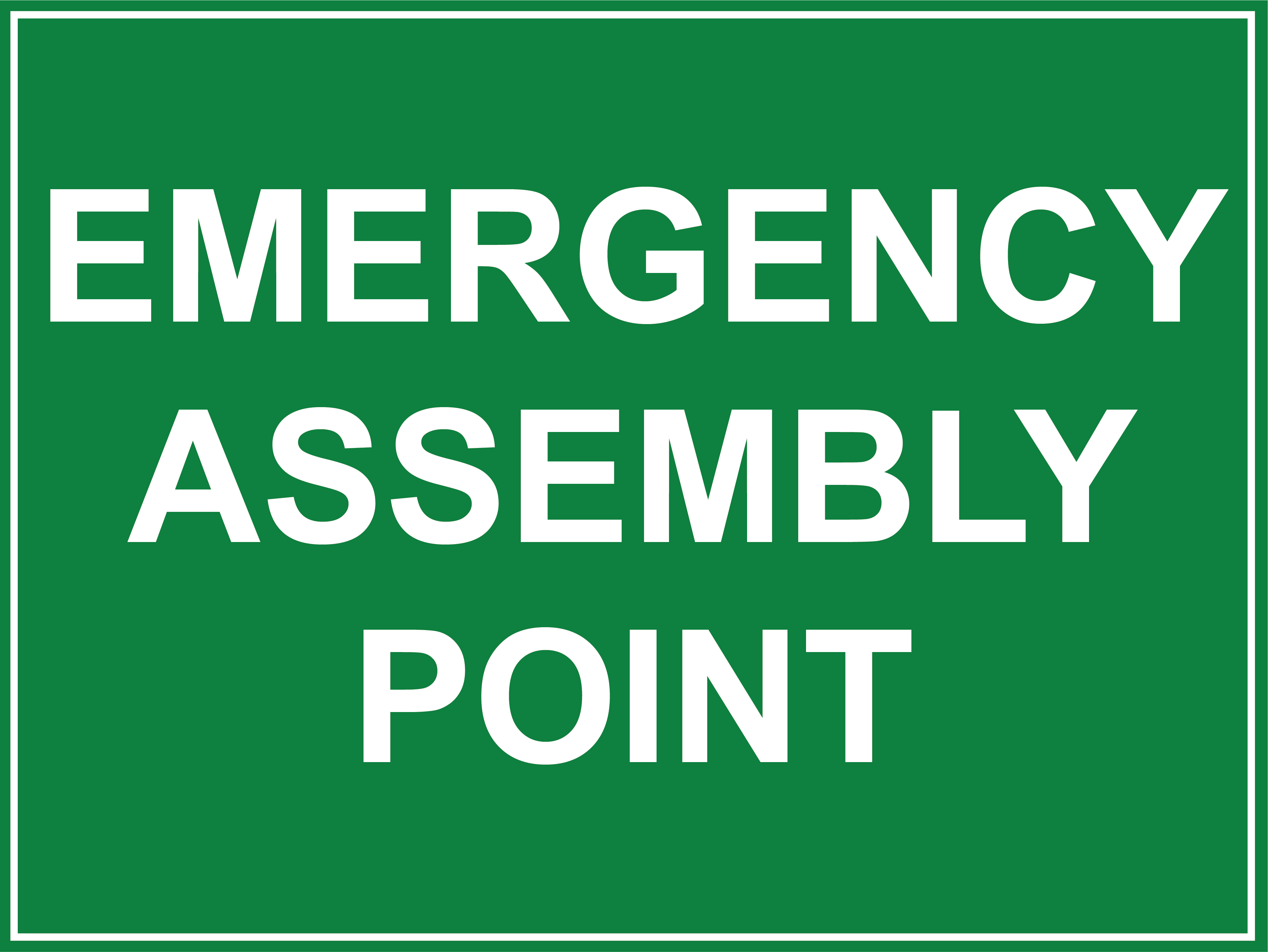 Emergency Information - Emergency Assembly Point – Farm Safety Signs
