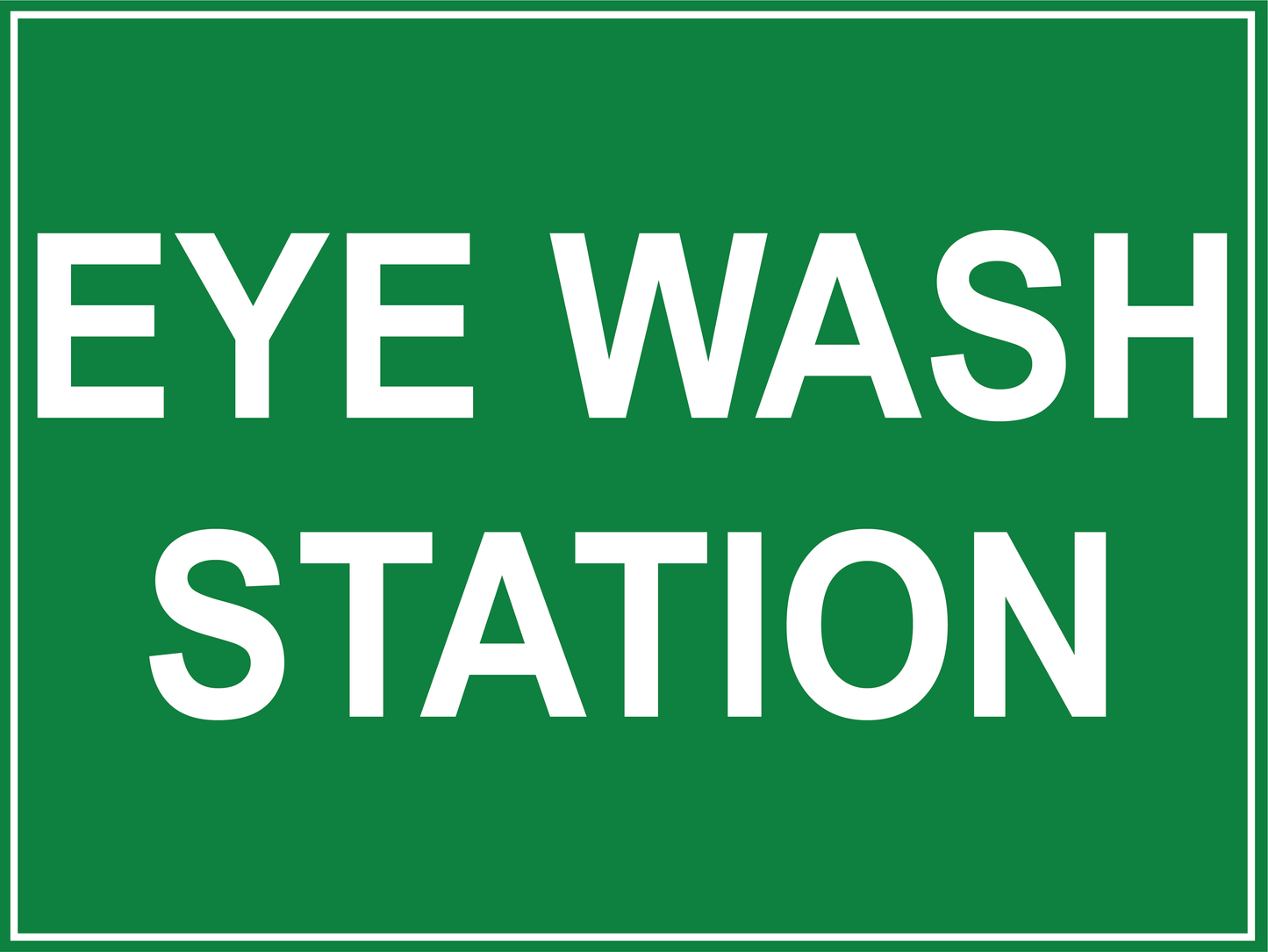 Emergency Information - Eye Wash Station