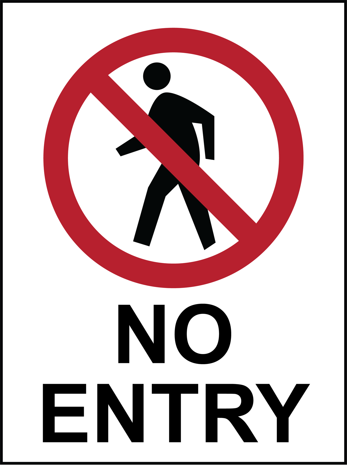 Prohibition - No Entry