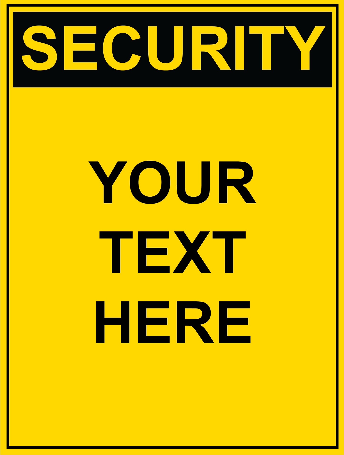 Security - Custom - Your Text Here