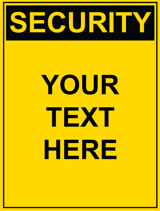 Security - Custom - Your Text Here
