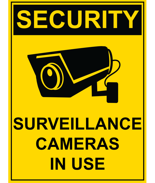 Security - Surveillance Cameras In Use