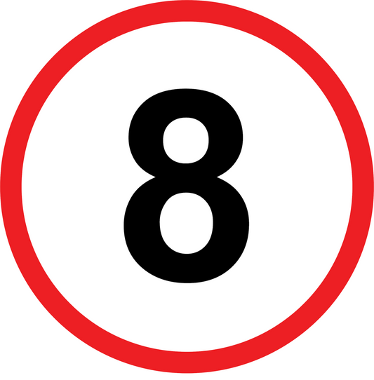 Speed Limit Number Only - 450x600mm