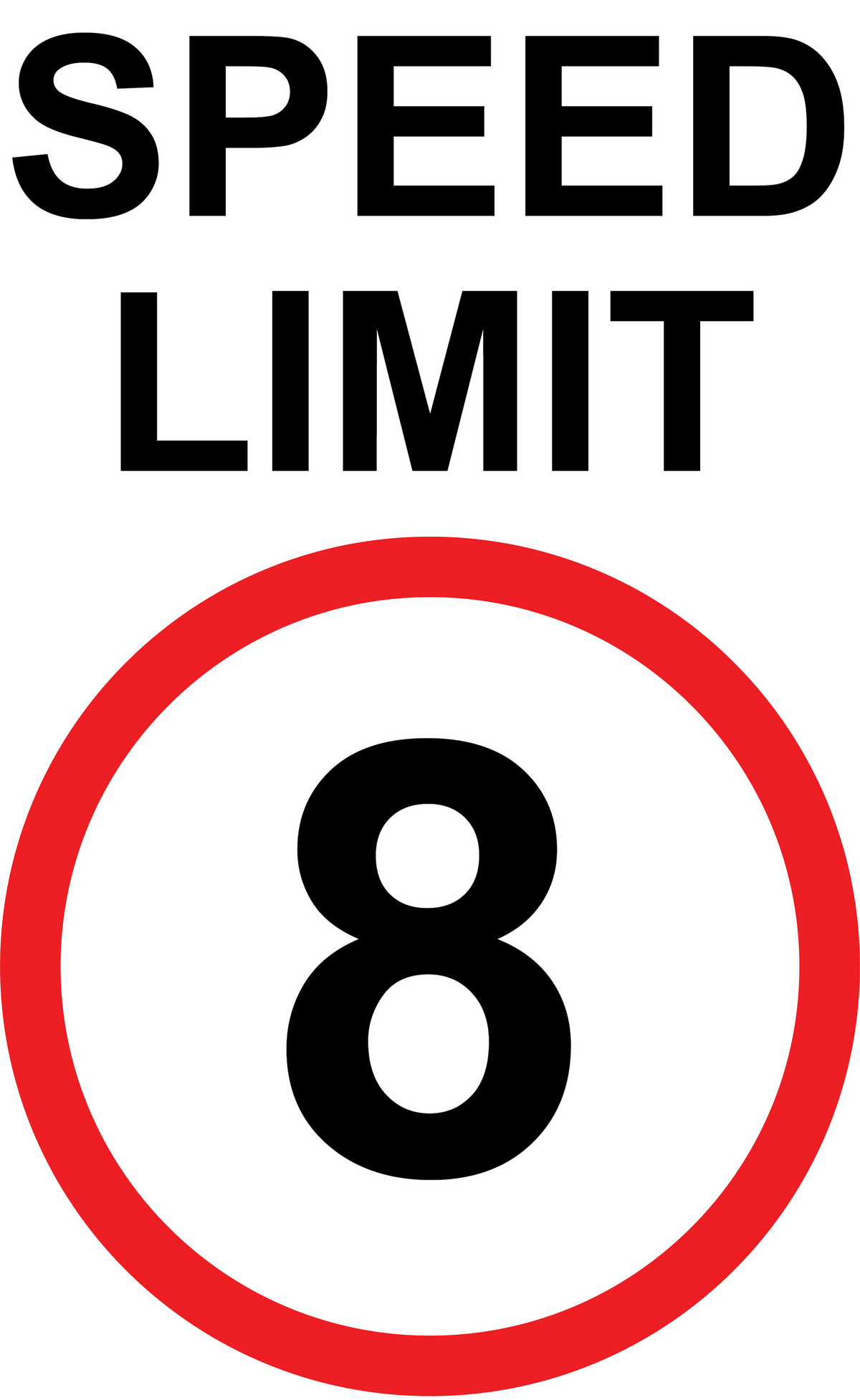 Speed Limit - 450x600mm – Farm Safety Signs