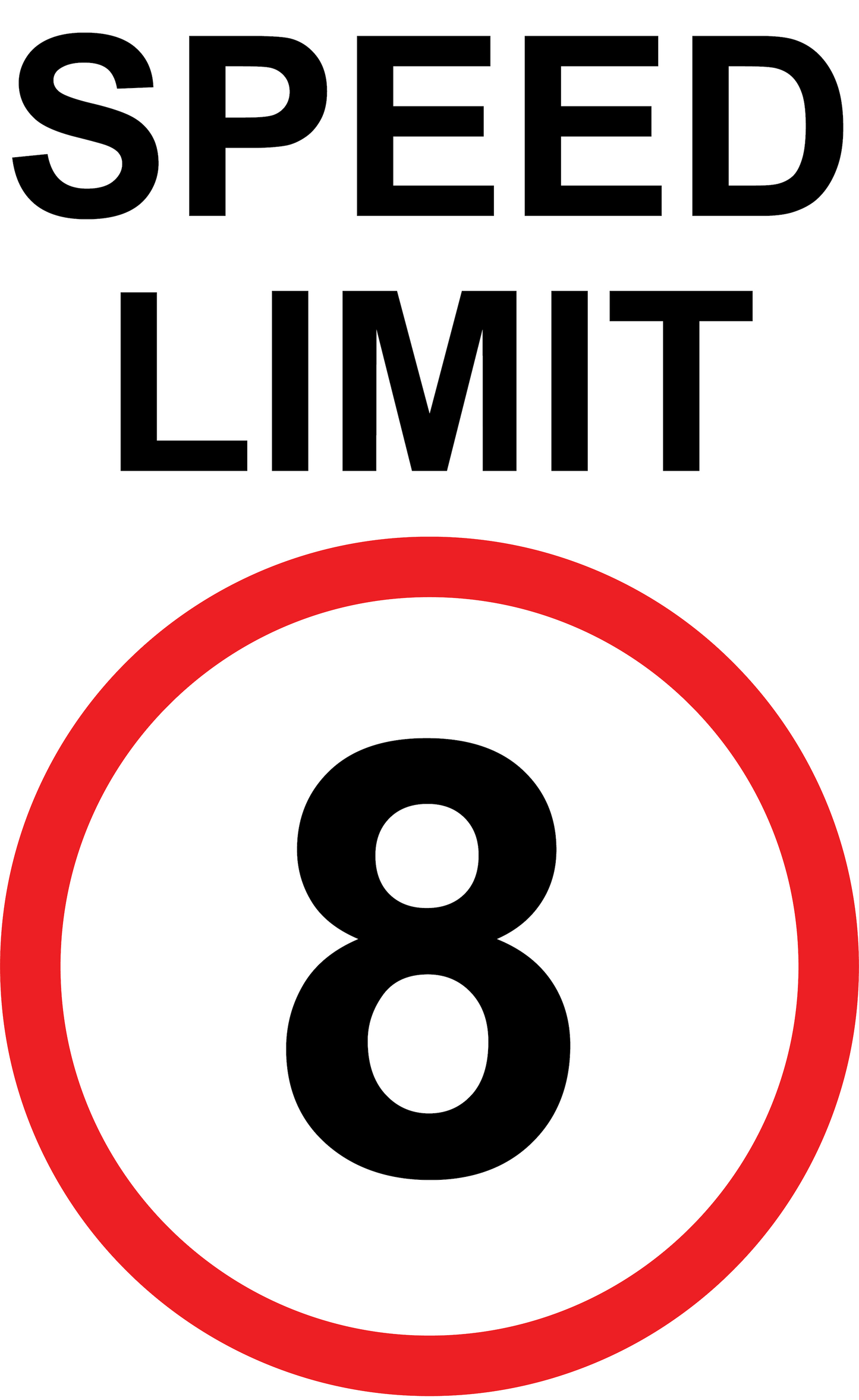 Speed Limit - 450x600mm